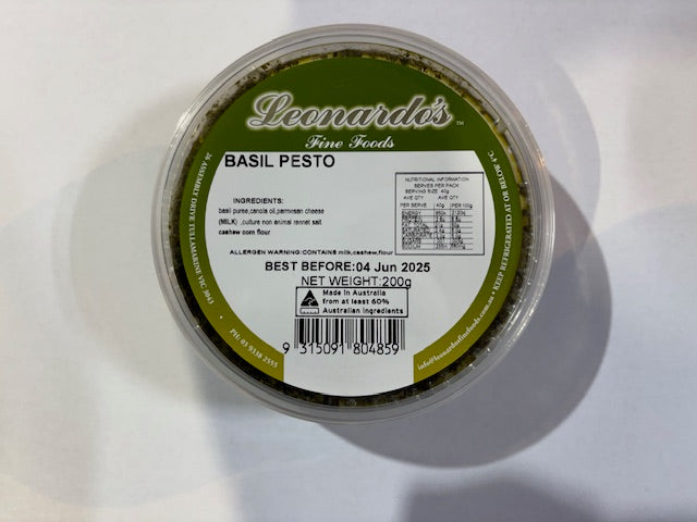LEONARDO'S FINE FOODS BASIL PESTO 200g