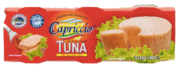 CAPRICCIO TUNA IN OLIVE OIL 3X80g