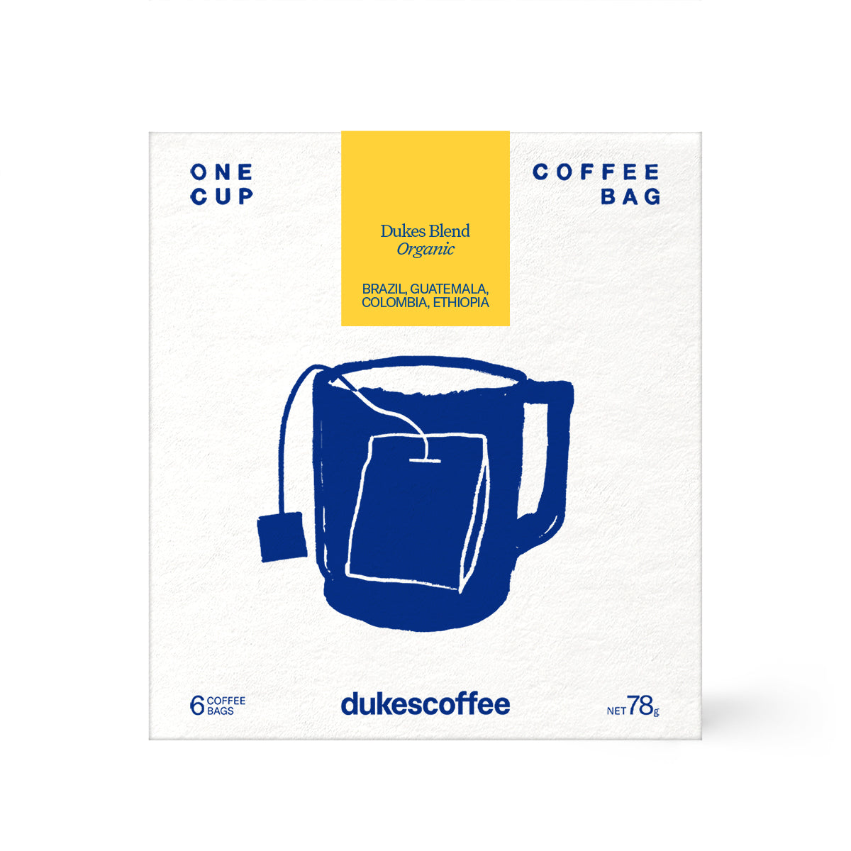 Dukes Coffee Organic Blend Pack 6x78g