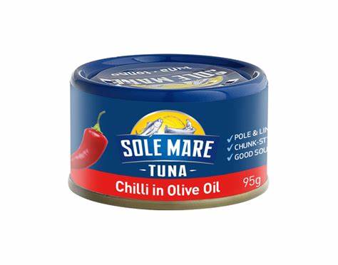 SOLE MARE TUNA CHILLI IN OLIVE OIL 185g