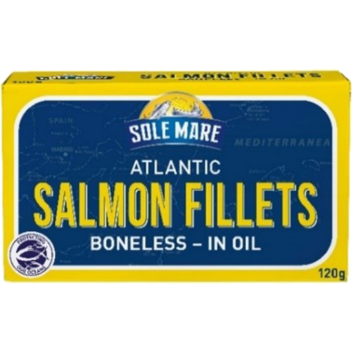 SOLE MARE ATLANTIC SALMON FILLETS BONELESS IN OIL