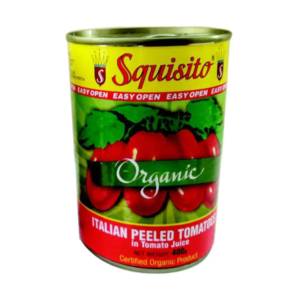 SQUISITO ORGANIC PEELED TOMATOES 400g