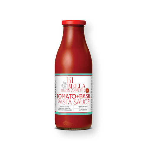 LIL BELLA TOMATO & BASIL PASTA SAUCE 500g