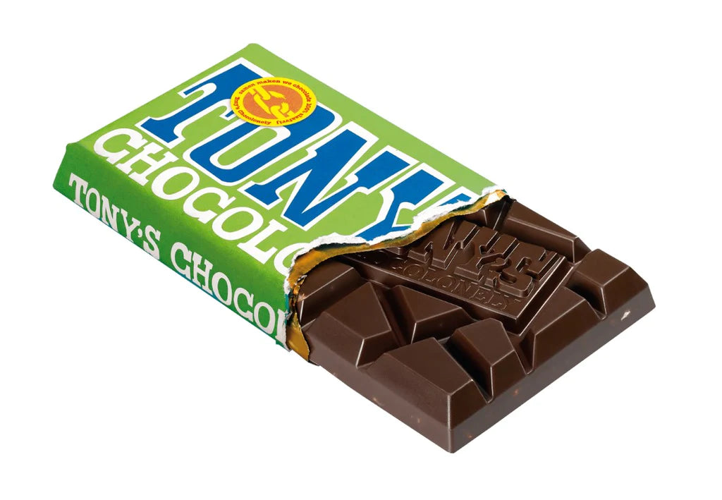 TONY'S CHOCOLONELY SEA SALTED DARK CHOC & ALMOND 180g