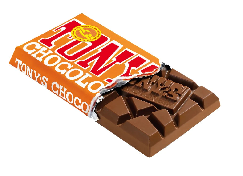TONY'S CHOCOLONELY SEA SALT MILK CHOC & CARAMEL 180g