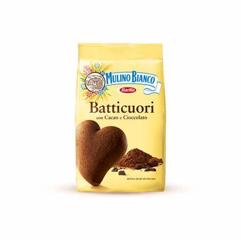 MULINO BIANCO BATTICUORI WITH COCOA & DARK CHOCOLATE 350g