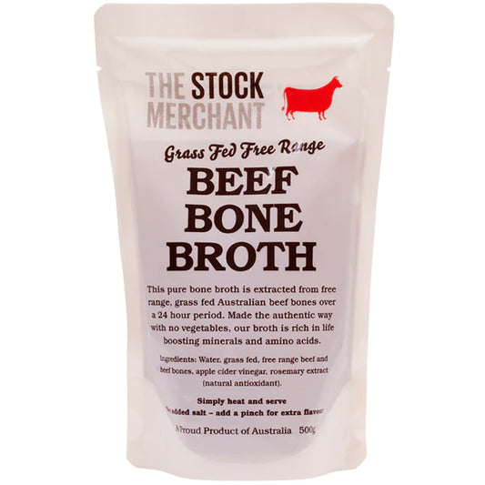 THE STOCK MERCHANT BEEF BONE BROTH 500g