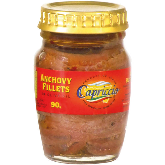 CAPRICCIO ANCHOVY FILLETS WITH HOT PEPPER 95g