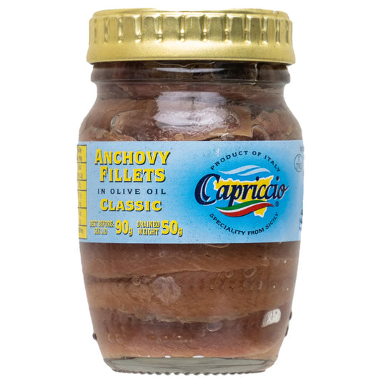 CAPRICCIO ANCHOVY FILLETS IN OLIVE OIL 95g