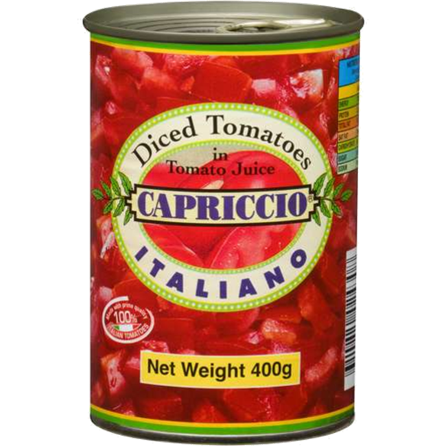 CAPRICCIO DICED TOMATOES 400g