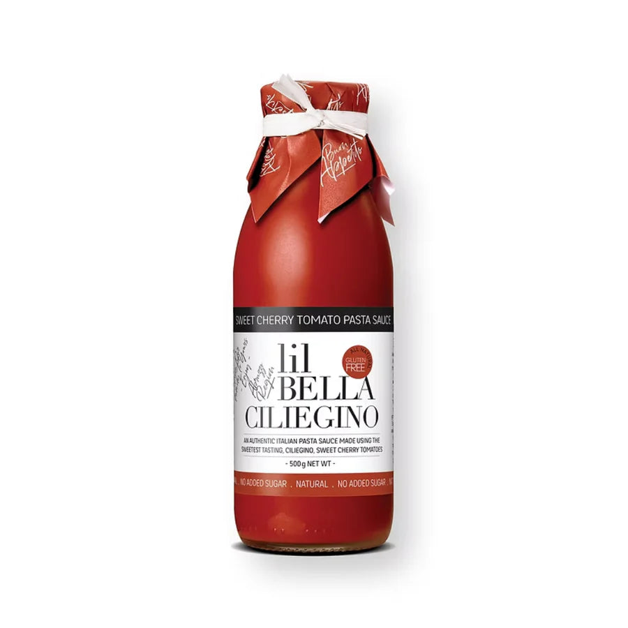 LIL BELLA CILIEGINO SWEET CHERRY TOMATO GF PASTA SAUCE 500g