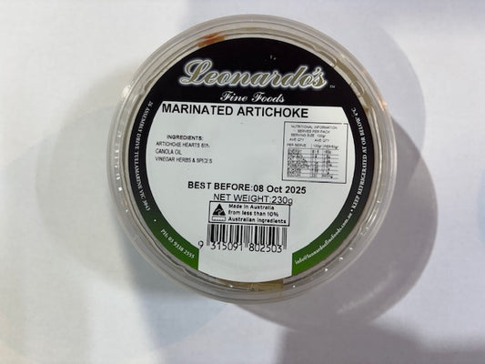 LEONARDO'S FINE FOODS MARINATED ARTICHOKE 230g