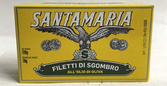 SANTA MARIA MACKEREL FILLETS IN OLIVE OIL 120G