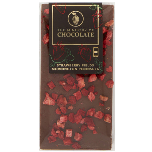 Ministry of Chocolate Strawberry Fields 100g