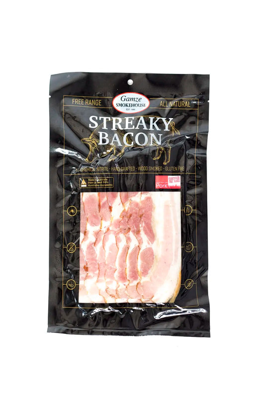 GAMZE SMOKEHOUSE STREAKY BACON SLICED 200G