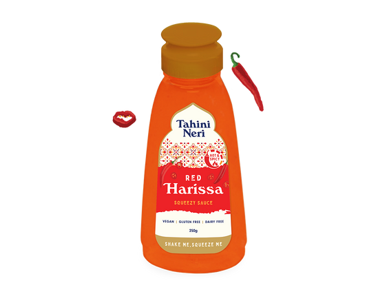 TAHINI NERI RED HARISSA SQUEEZY SAUCE 250g