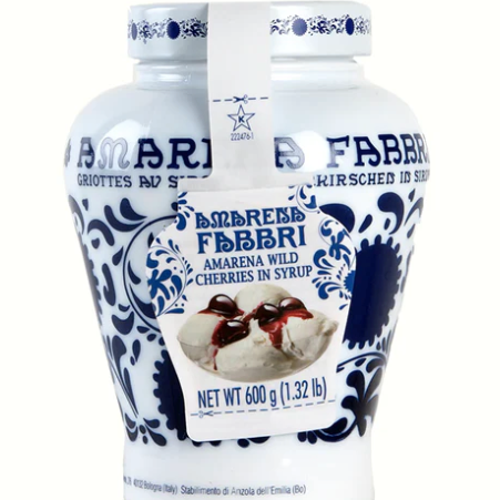 Fabbri Amarena Cherries in Syrup - Opaline Jar 600g